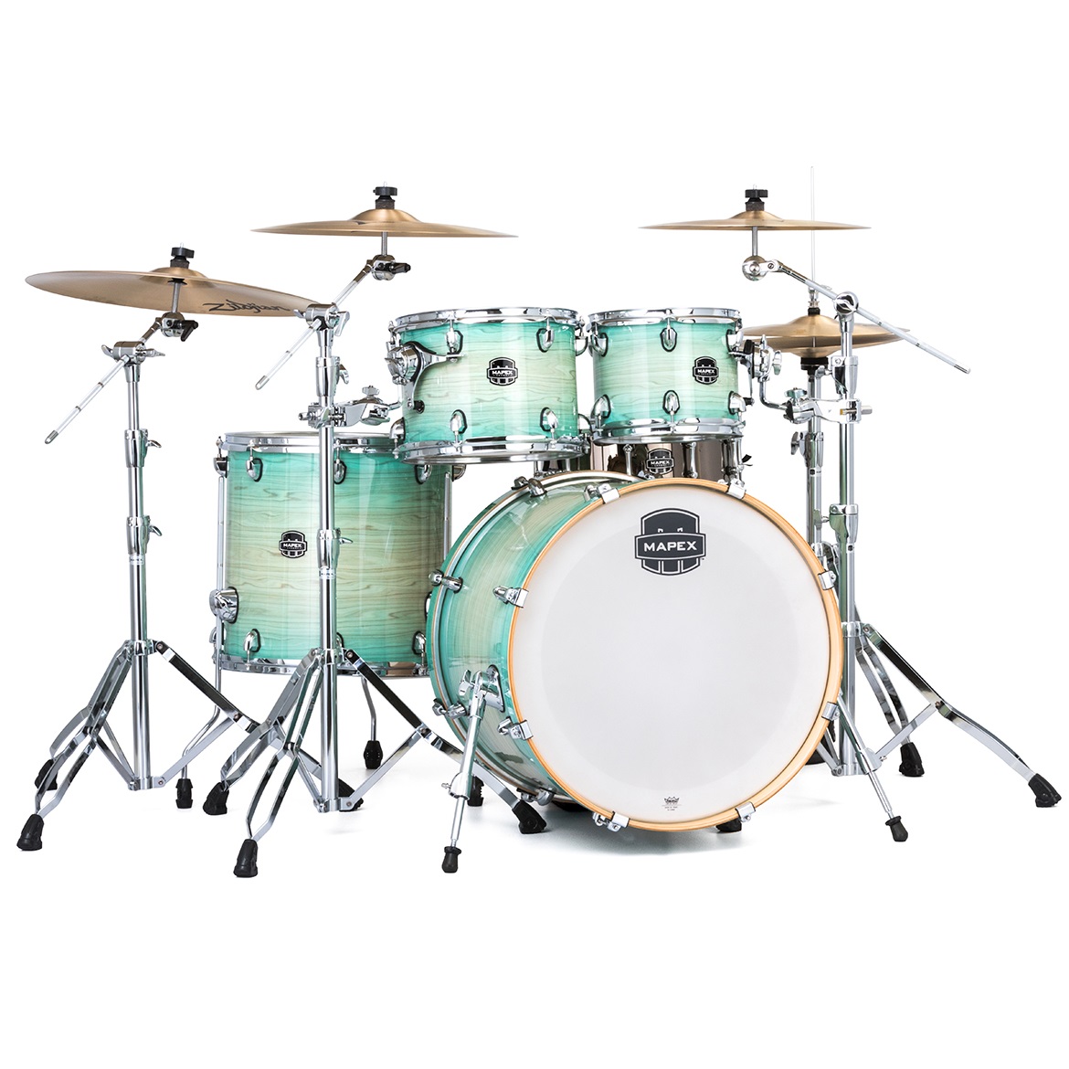 Mapex AR529S Armory Rock 5 Piece Shell Pack w/ 22" Kick : Ultramarine