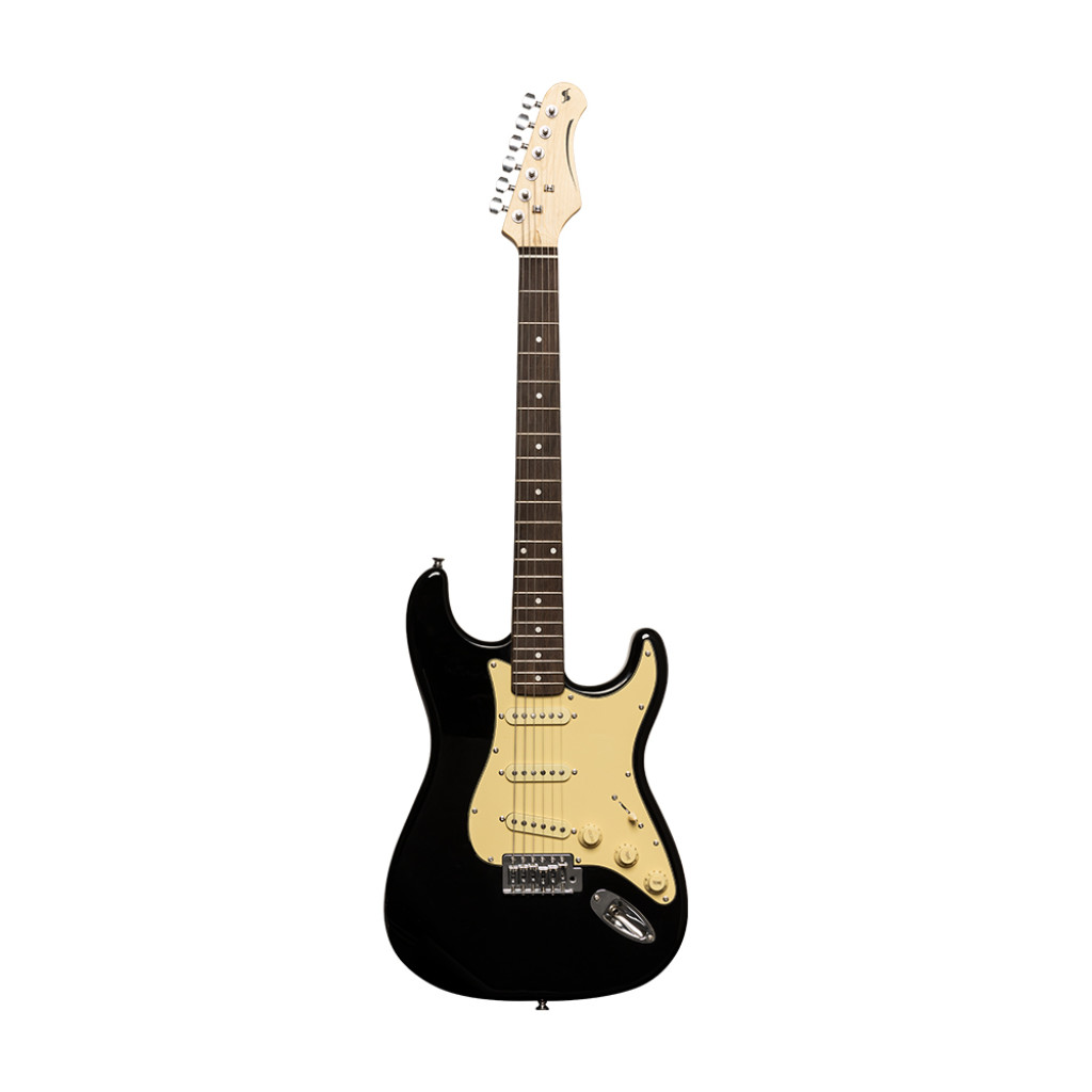 Stagg Standard "S" SES30 BK Electric Guitar : Black - Image 4