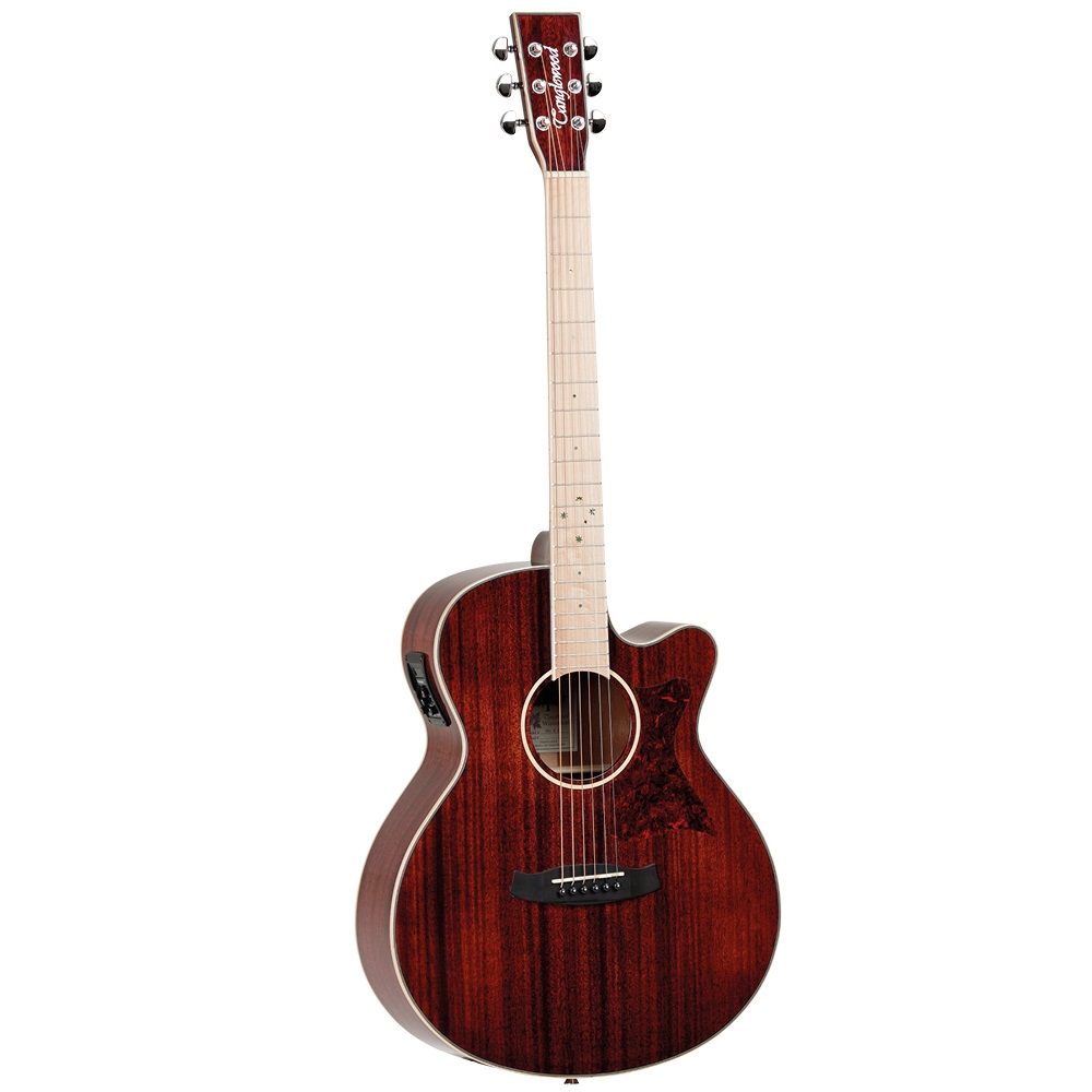Tanglewood TW4EBLB Winterleaf Blonde Superfolk Acoustic Guitar w/ EQ : Barossa Red Gloss