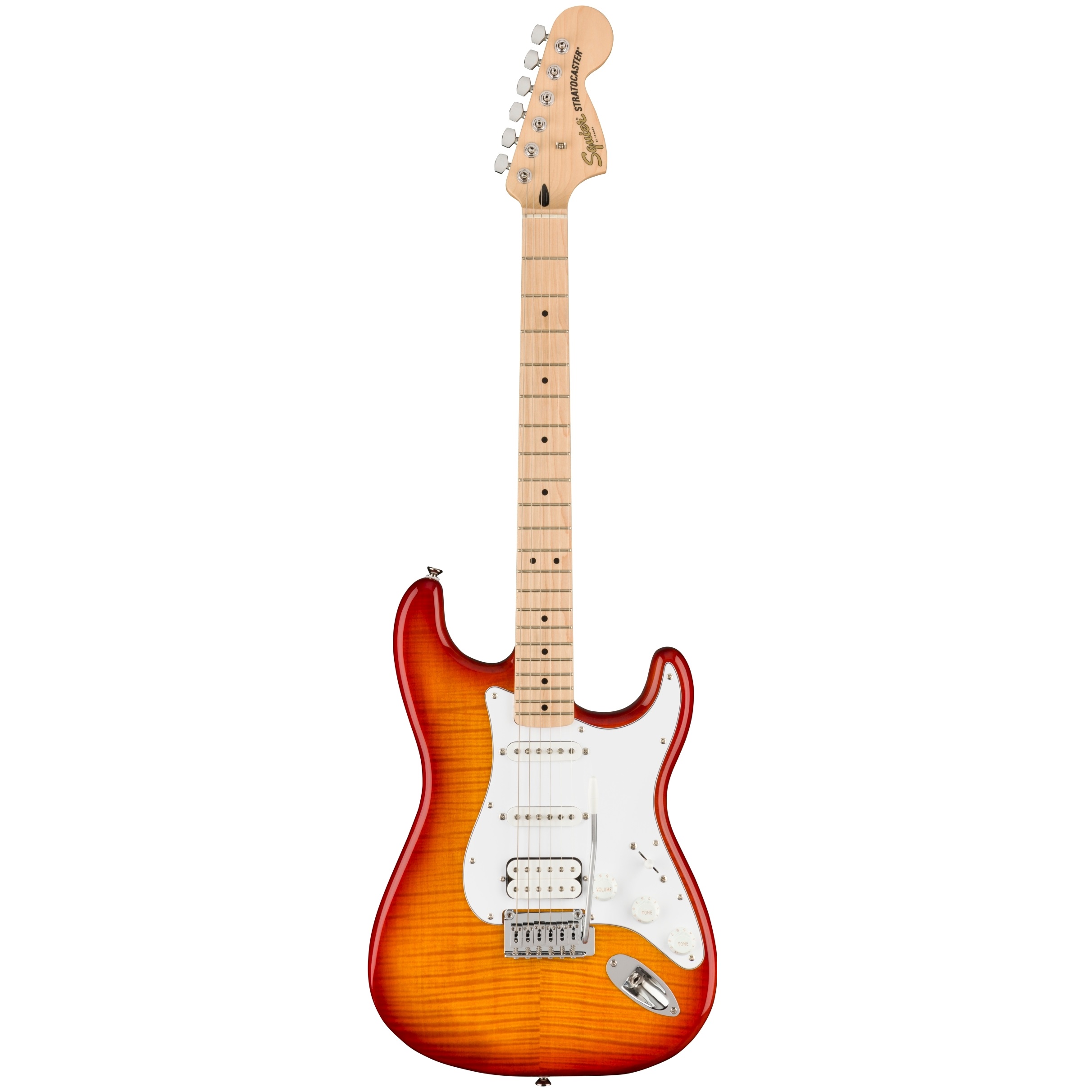 Fender Squier Affinity HSS Flame Maple Stratocaster Electric Guitar : Sienna Sunburst