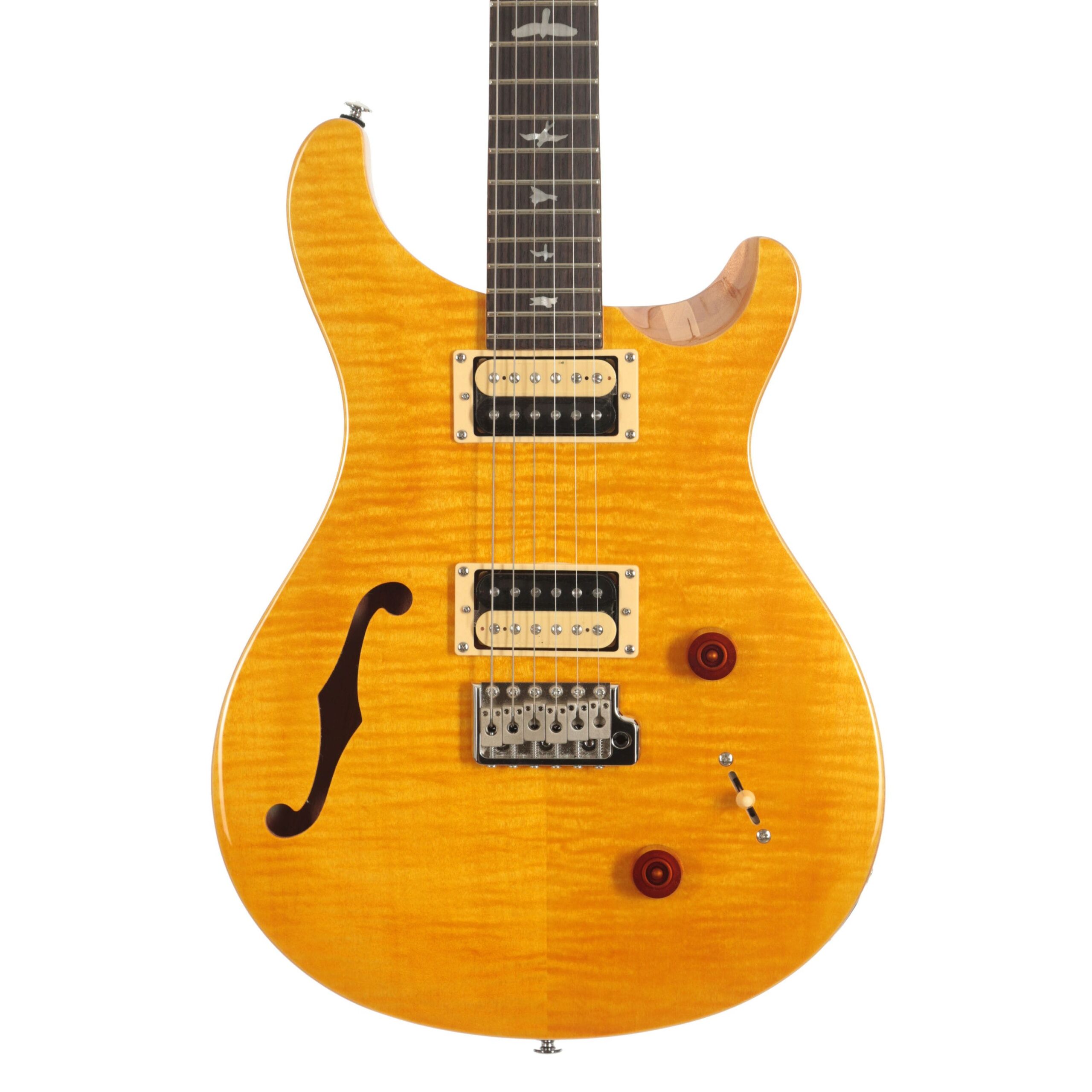 PRS CU2SHSY SE Custom 22 Semi-Hollow Electric Guitar : Santana Yellow - Image 7