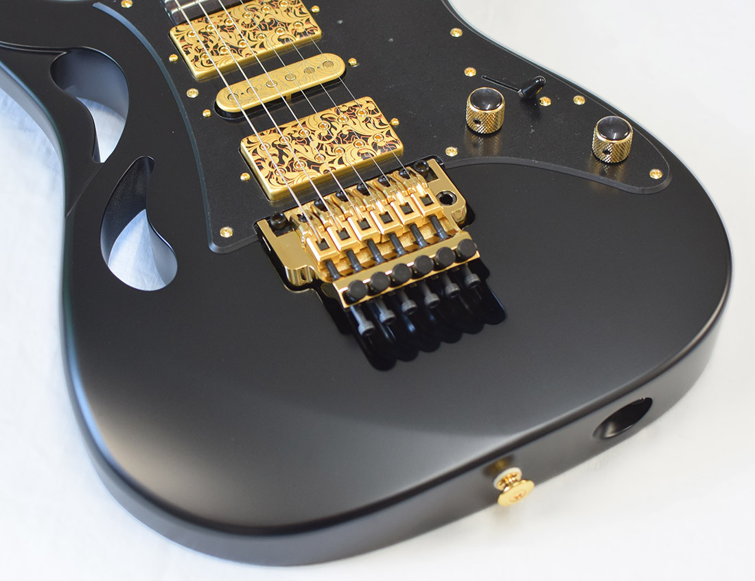 Ibanez PIA3761-XB Jem Steve Vai Signature Electric Guitar w/ M20RG Hard Case : Onyx Black - Image 3