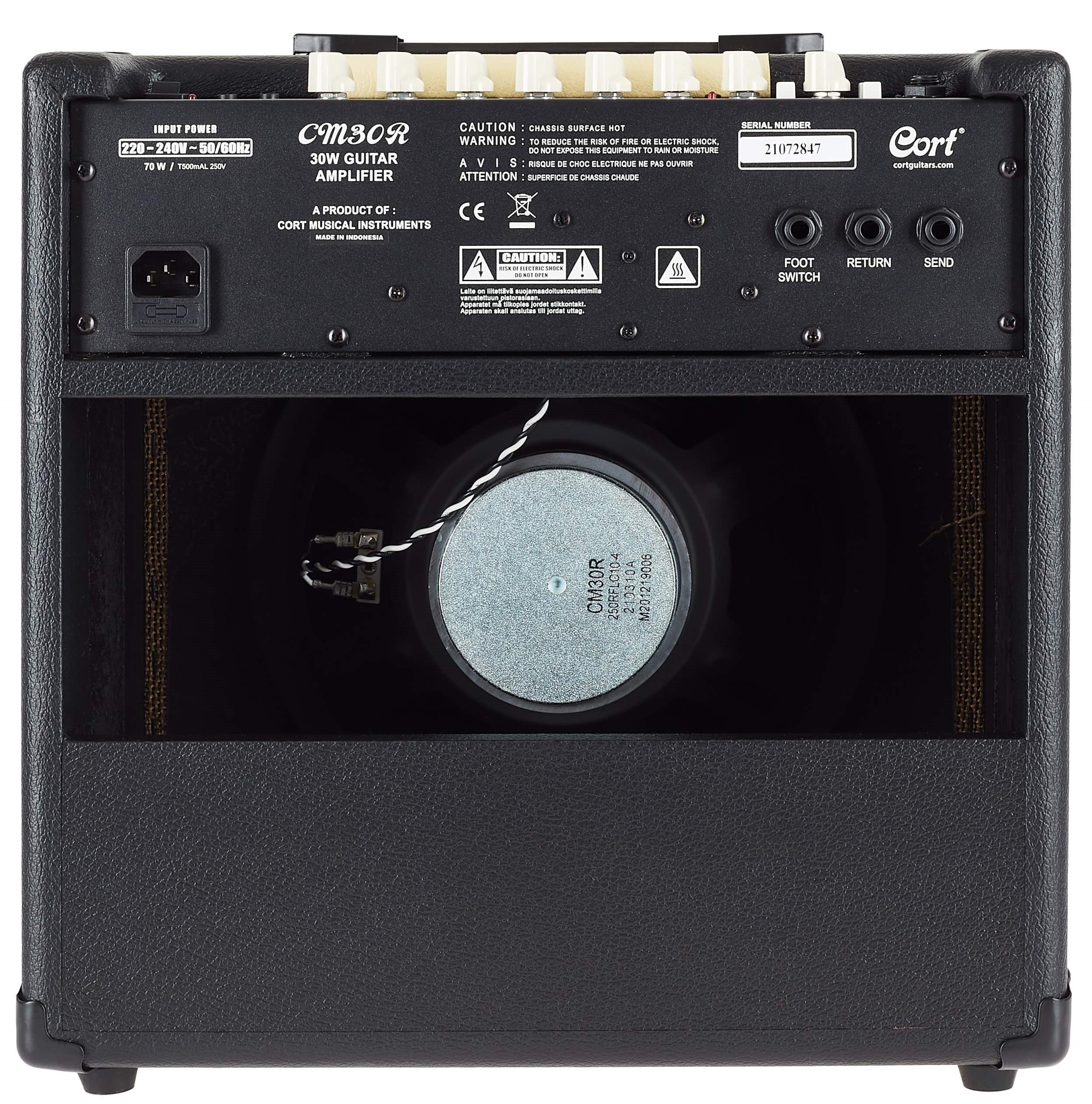 Cort CM30R BK CM Series 30w Guitar Combo Amplifier w/ Bluetooth : Black - Image 2