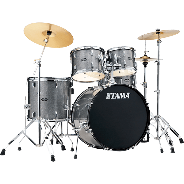 Tama Stagestar ST52H6C 5 Piece Drum Kit w/ 22" Kick Incl. Hardware & Cymbals : Cosmic Silver Sparkle