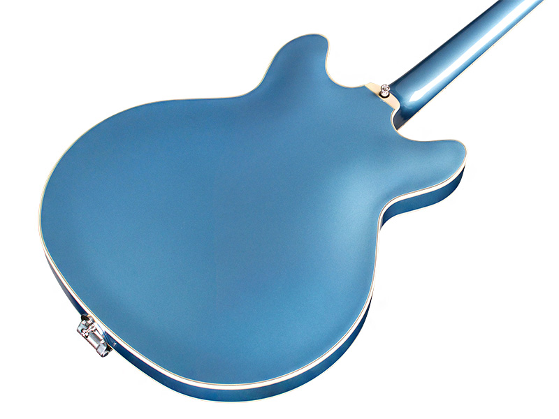 Guild Starfire DC Semi-Hollow Electric Guitar with Guild Vibrato Tailpiece : Pelham Blue - Image 4