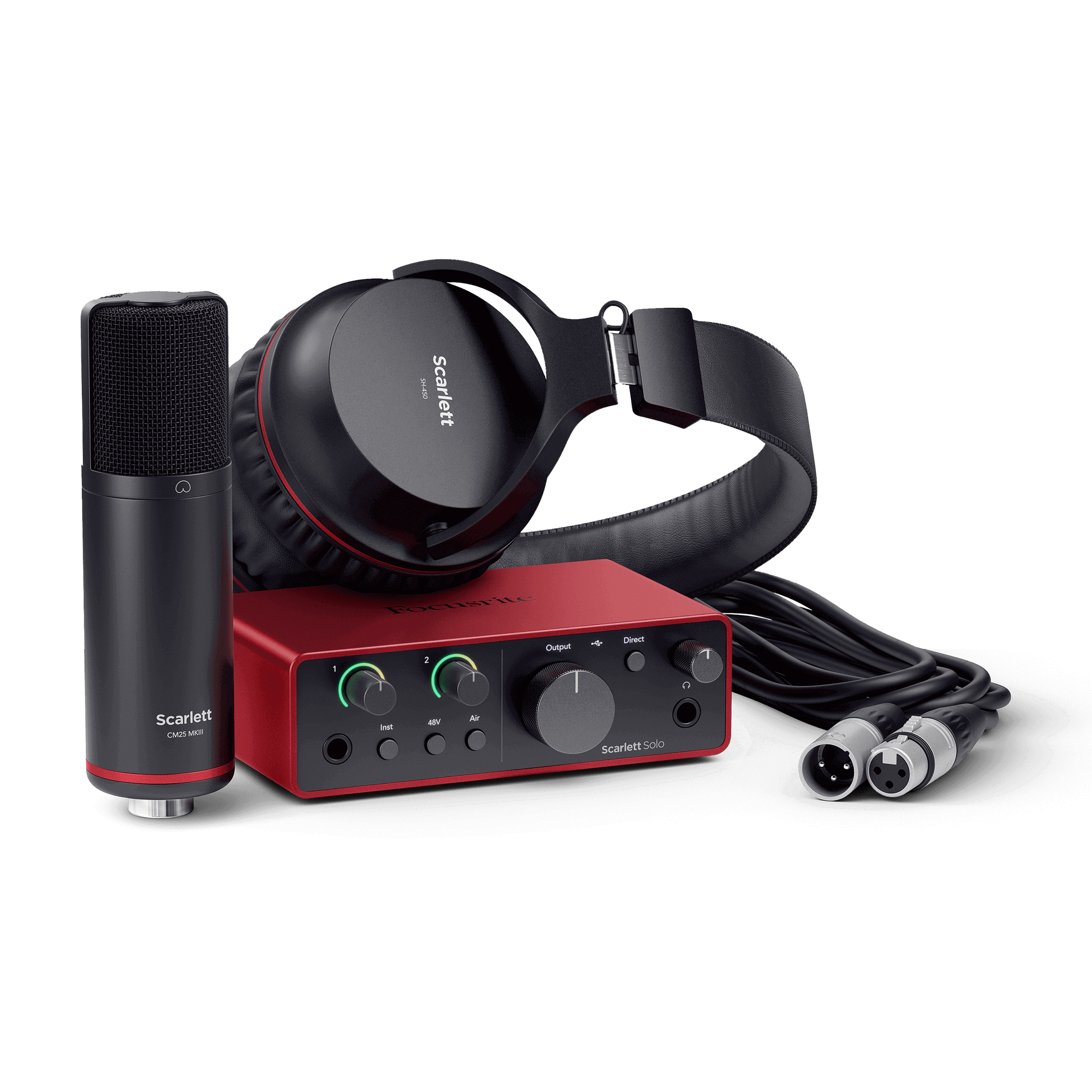 Focusrite Scarlett Solo Studio G4 : Studio Recording Bundle Pack