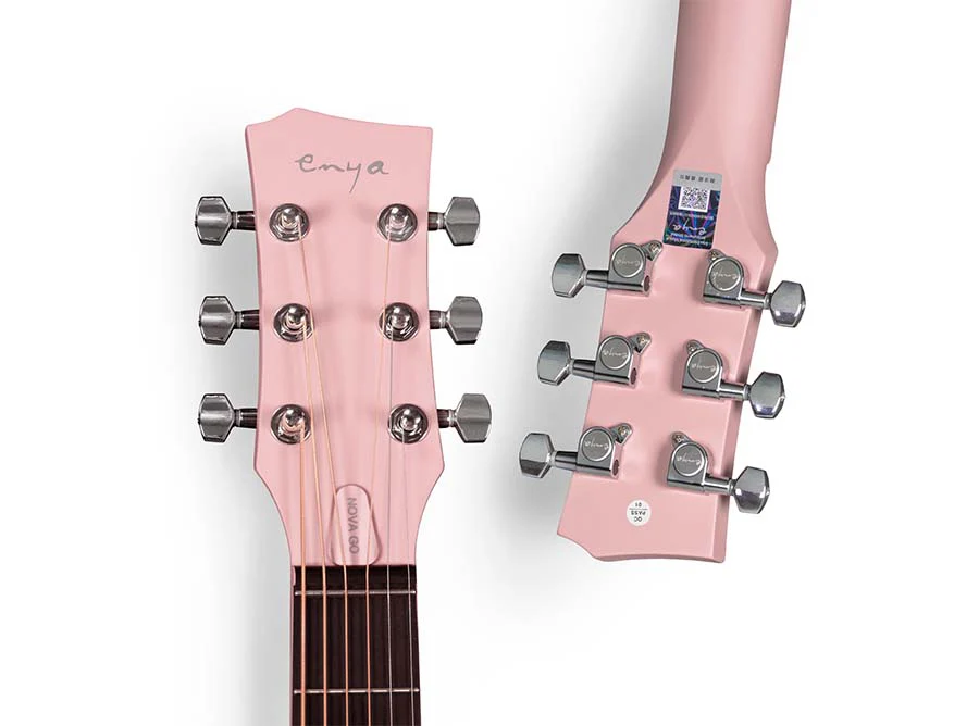 Enya Nova Go Carbon Fiber 1/2 Acoustic Guitar : Pink - Image 7