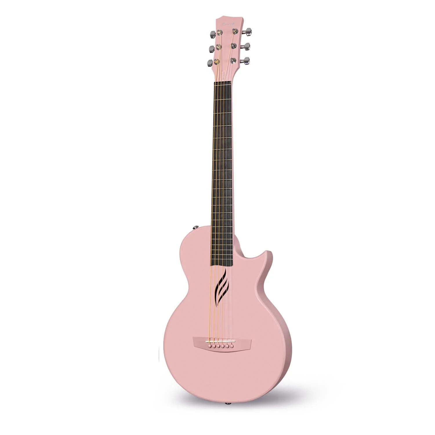 Enya Nova Go Carbon Fiber 1/2 Acoustic Guitar : Pink - Image 2
