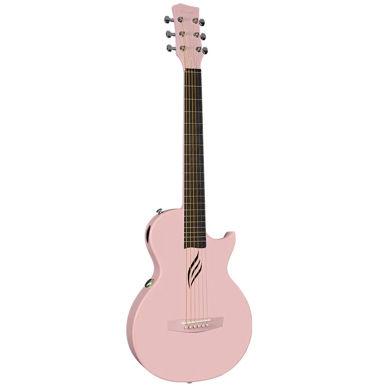 Enya Nova Go Carbon Fiber 1/2 Acoustic Guitar : Pink