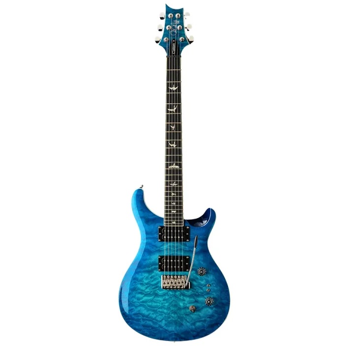 PRS SE Custom 24-08 Quilt Top Electric Guitar : Lake Blue