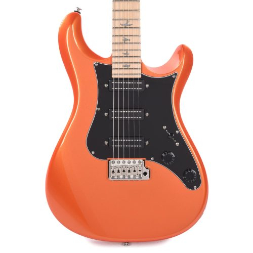 PRS SE NF3 Electric Guitar with Maple Fingerboard : Metallic Orange - Image 4